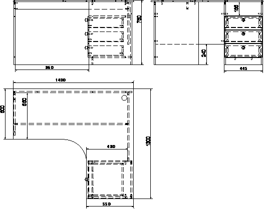 Стол угловой СУГ-3ян - фото 2 - id-p107551264