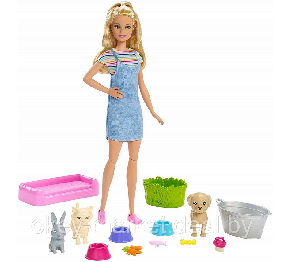 Игровой набор с куклой Barbie Домашние питомцы FXH11 - фото 1 - id-p107551353
