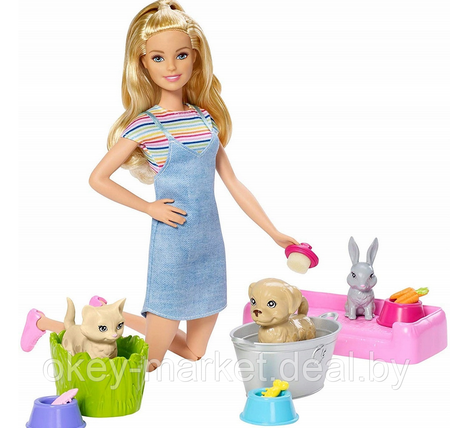 Игровой набор с куклой Barbie Домашние питомцы FXH11 - фото 2 - id-p107551353