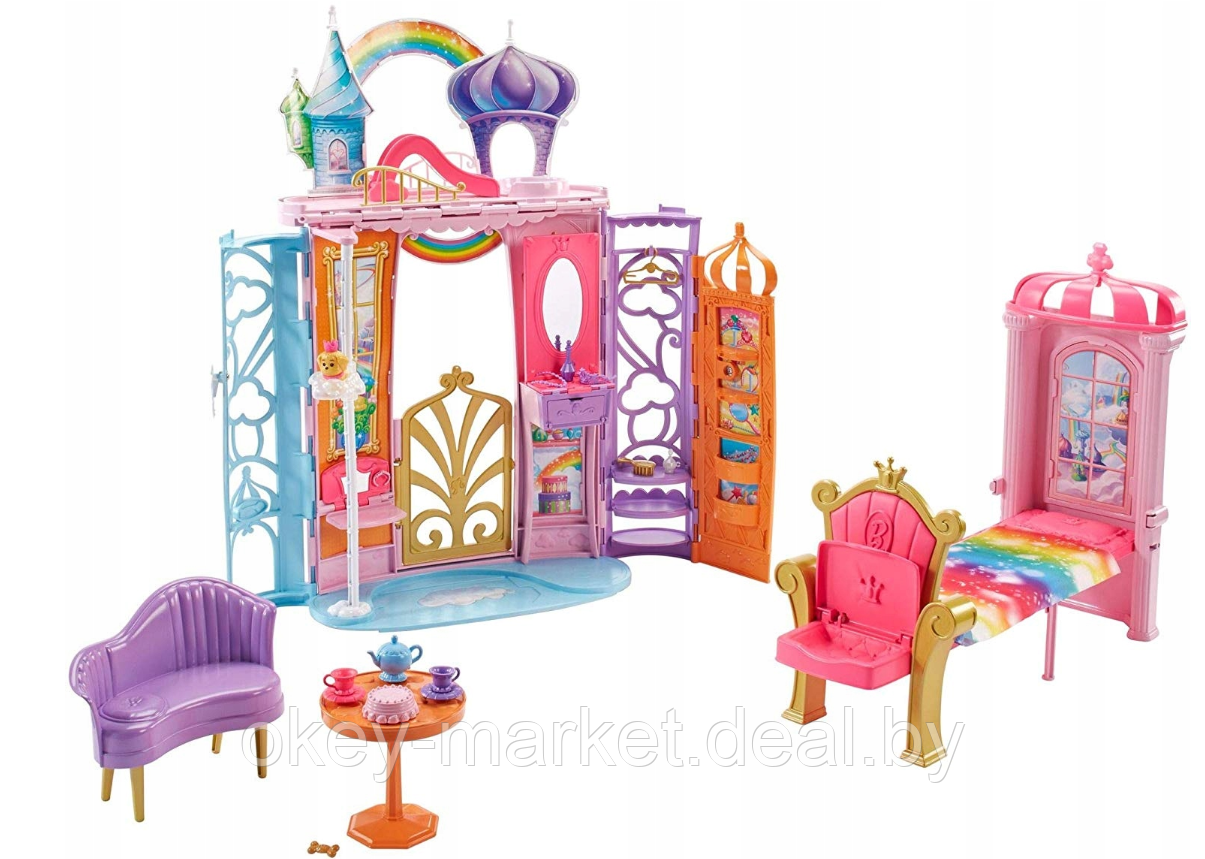 Игровой набор Barbie Переносной радужный дворец FTV98 - фото 1 - id-p95927760