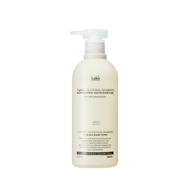 Органический шампунь для волос LA’DOR TripleX 3 Natural Shampoo, 530 мл