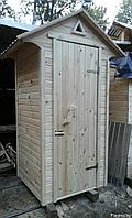 Туалет деревянный из дерева для дачи