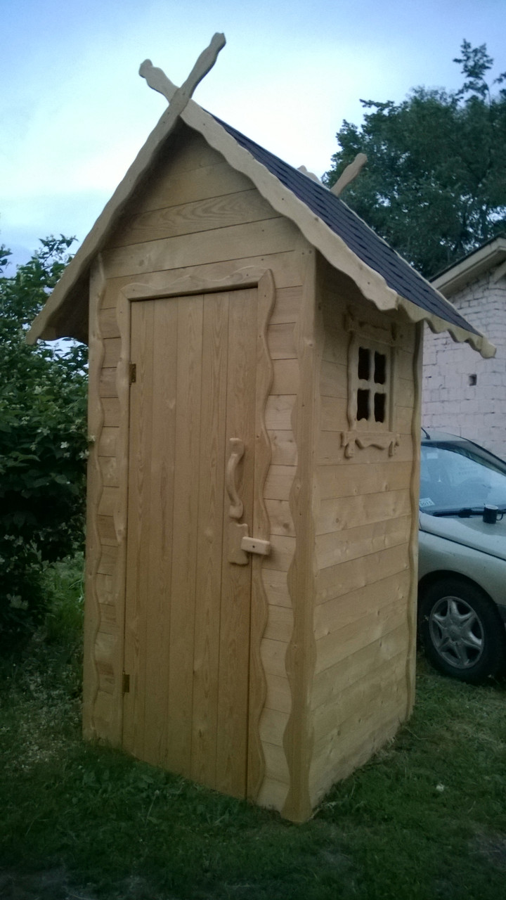 Туалет деревянный для дачи - фото 1 - id-p107576848