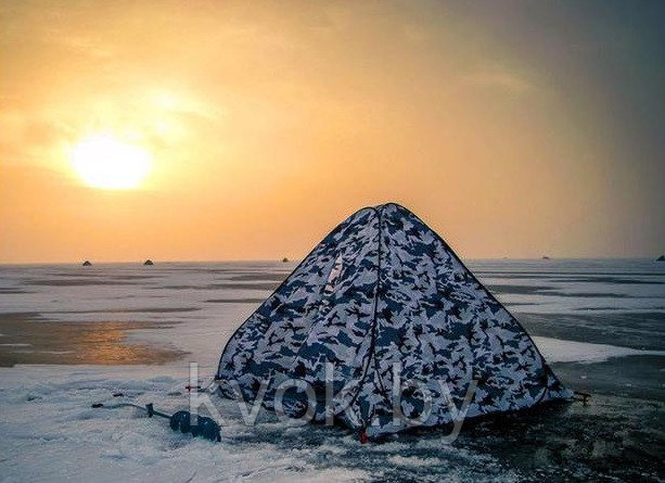 Палатка зимняя Comfortika автоматическая (2.5x2.5x1.8 м) с дном на молнии - фото 3 - id-p107576559
