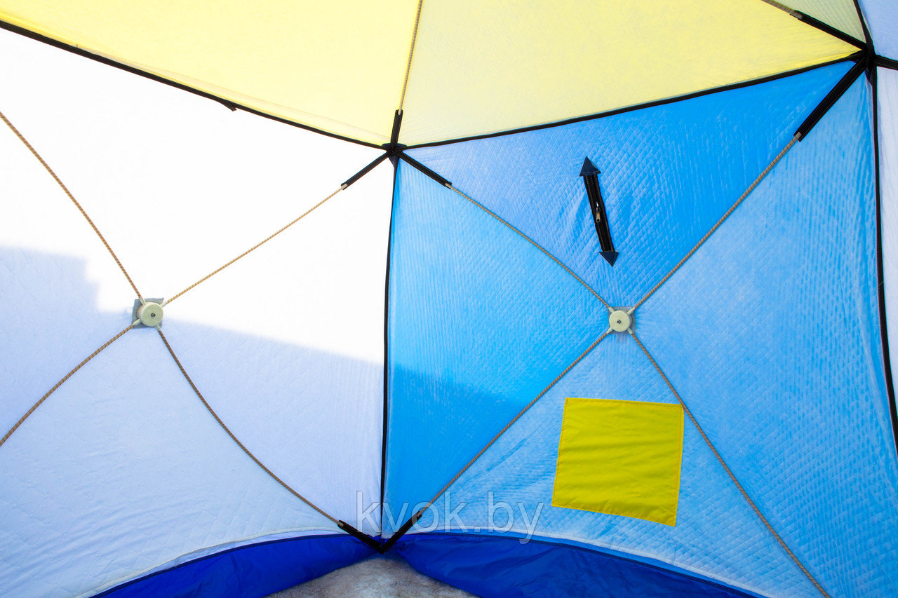 Палатка зимняя СТЭК КУБ-2 трехслойная (1,85x1,85x1,85м) - фото 5 - id-p107577049