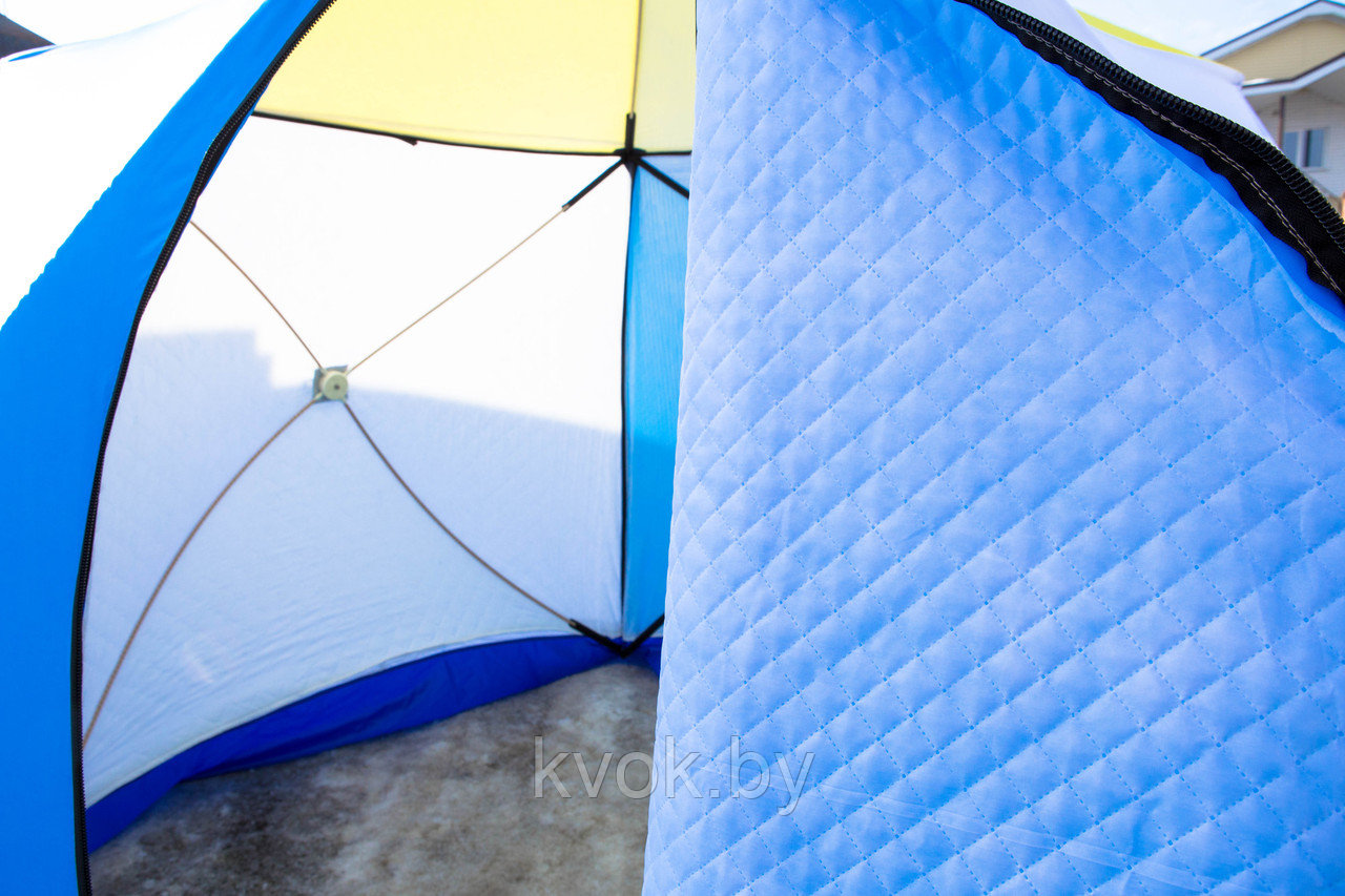 Палатка зимняя СТЭК КУБ-2 трехслойная (1,85x1,85x1,85м) - фото 6 - id-p107577049