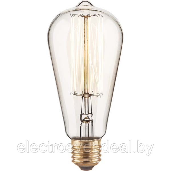 Ретро лампа Эдисона ST64 60W E27 - фото 1 - id-p107597601