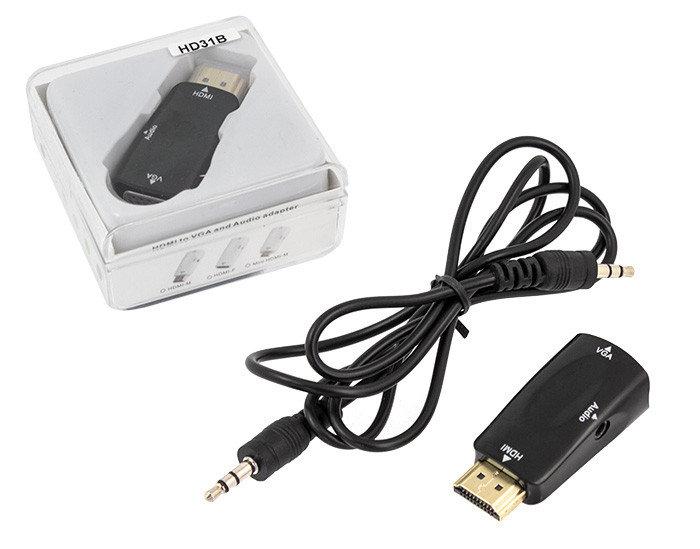 Переходник конвертер VGA в HDMI SiPL hd31b