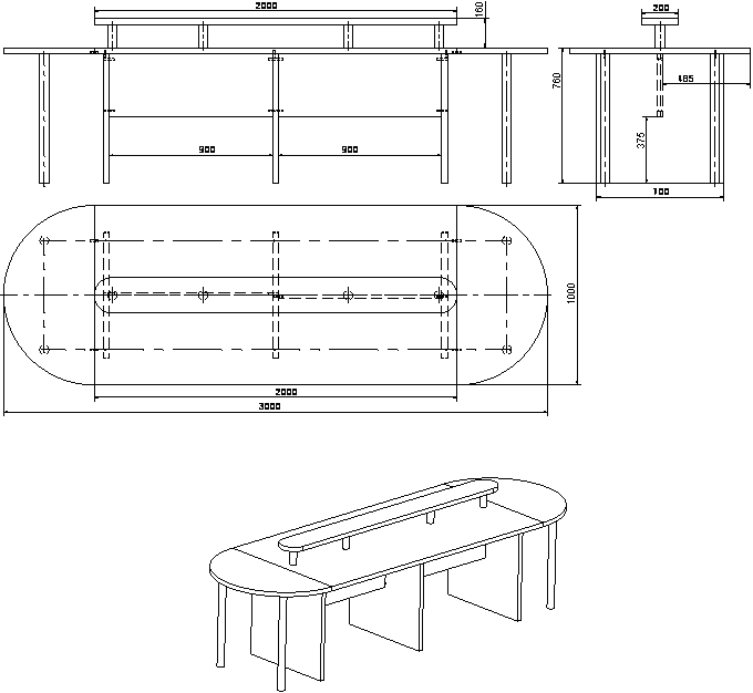 Стол для совещаний CC-300 - фото 5 - id-p107637770