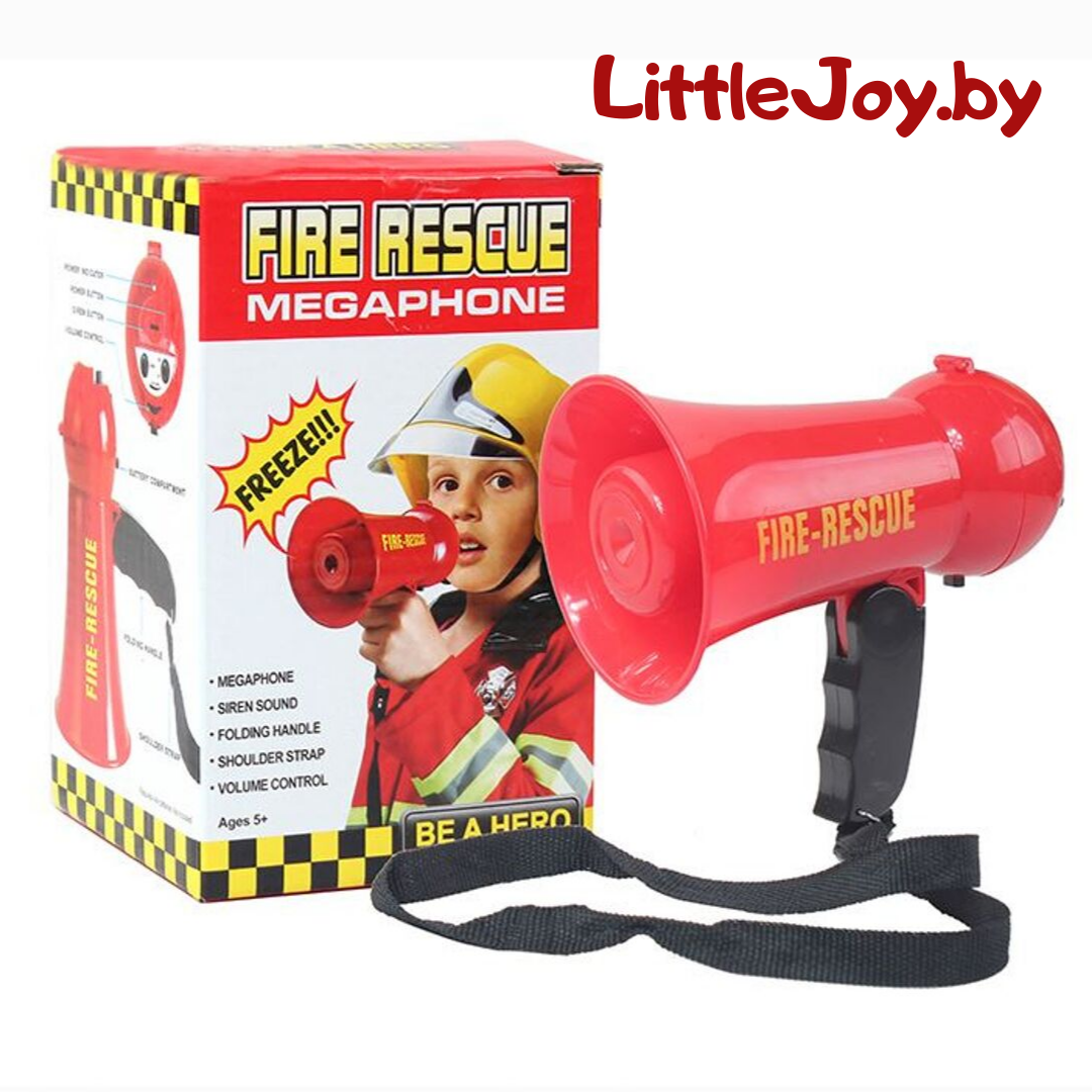 Детский мегафон "Пожарный-спасатель" арт. 1292