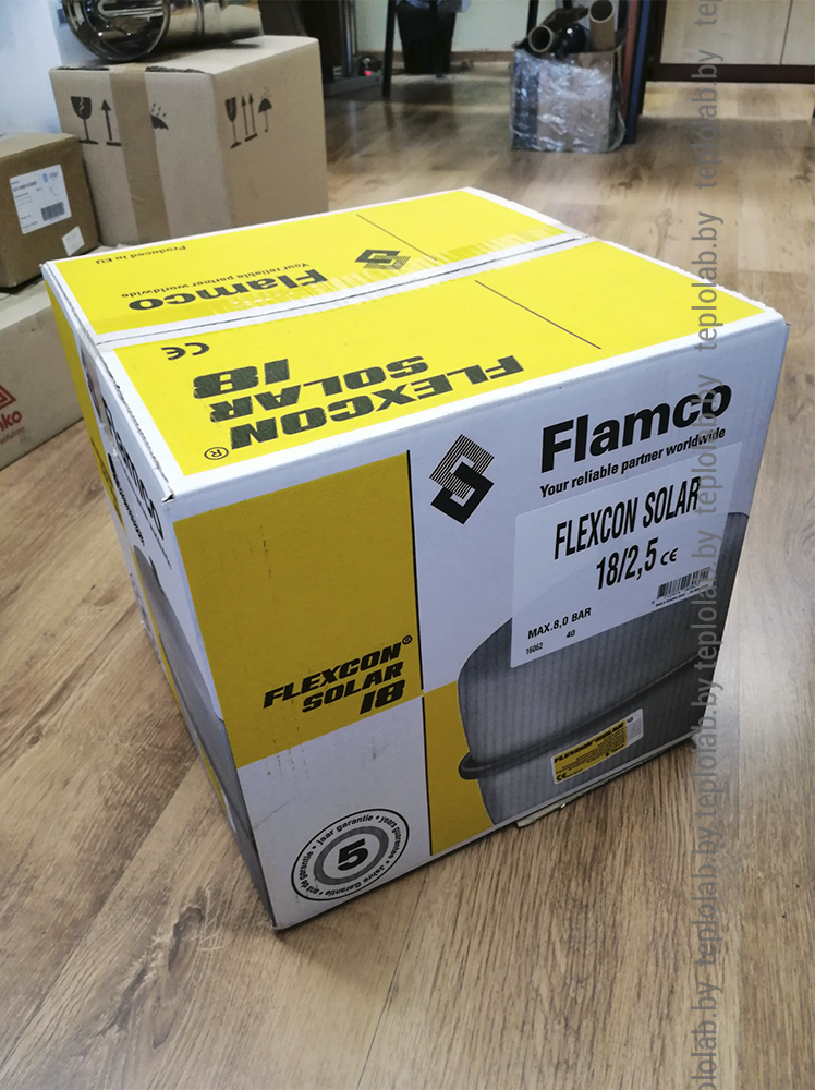 Расширительный бак для гелиосистем Flamco Solar 18 - фото 4 - id-p75183836