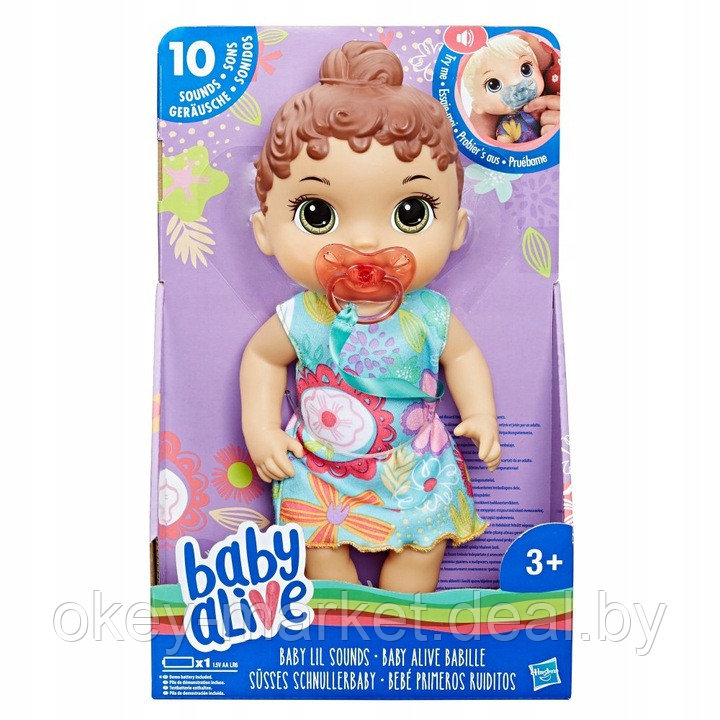 Кукла Baby Alive Сладкие звуки Брюнетка - фото 2 - id-p107665622