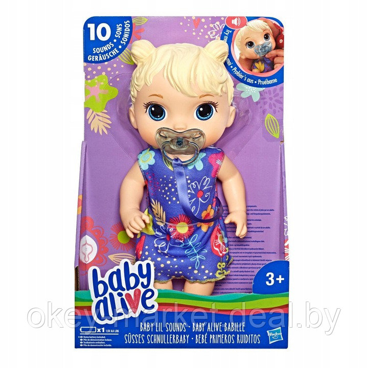 Кукла Baby Alive Сладкие звуки Блондинка - фото 2 - id-p107666365