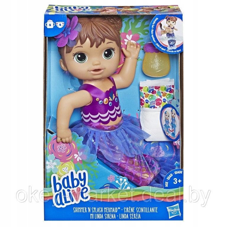 Кукла Baby Alive Мерцающая Русалка E3691 - фото 3 - id-p107666430