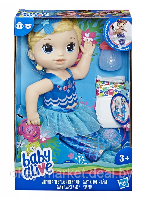 Кукла Baby Alive Мерцающая Русалка E3691 - фото 5 - id-p107666430