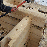 Угол со смещением - виды углов при строительстве срубов домов