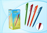 Автоматическая шариковая ручка: с боковым отжимом, яркий, цветной, пластмассовый корпус, цвет чернил- синий, фото 4