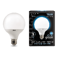 Лампа Gauss LED G95 E27 16W 4100K