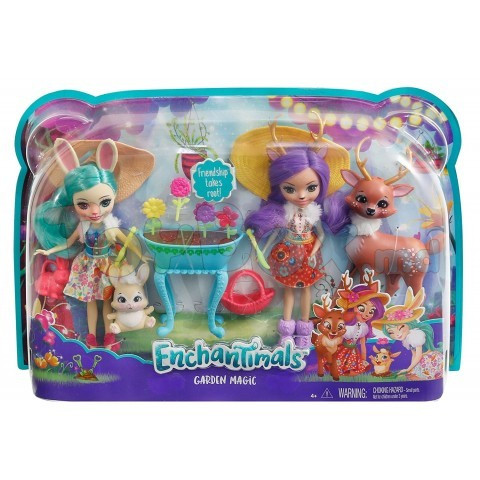 Игровой набор из двух кукол Бри Кролик и Данесса Олененок Энчантималс FDG01 Mattel Enchantimals - фото 5 - id-p107691018