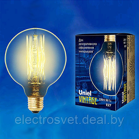 Лампа накаливания IL-V-G80-60/GOLDEN/E27 - фото 1 - id-p107692207