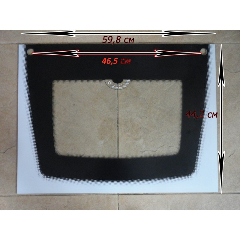 Стекло панорамное для духовки плиты Гефест ПГ 1200 C5, C6 (598х442) 6100.19.1.001-02 - фото 2 - id-p107694529