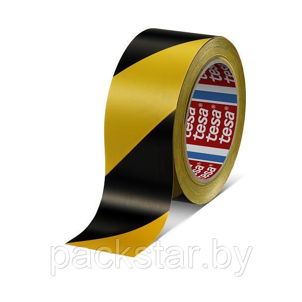 Лента разметочная клейкая черно-желтая (50мм*33м) (стоимость без НДС) - фото 1 - id-p107696264
