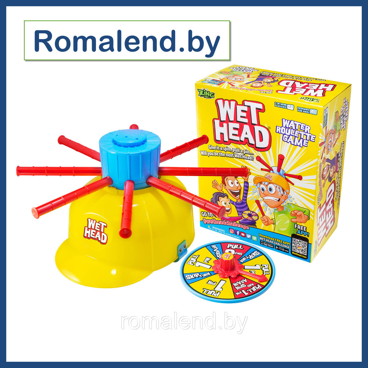 Интерактивная игра "Мокрая голова" (wet head water roulette game)