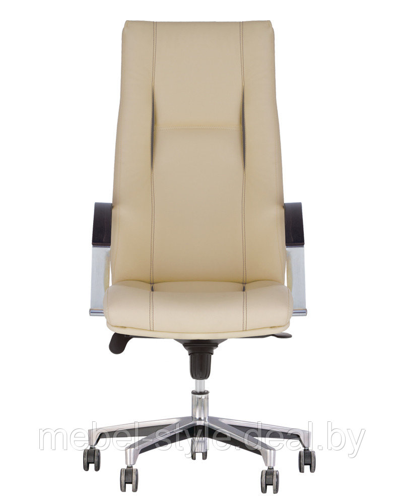 Кресло KING хром для дома и офиса, КИНГ Chrome в коже ЭКО - фото 1 - id-p107767153