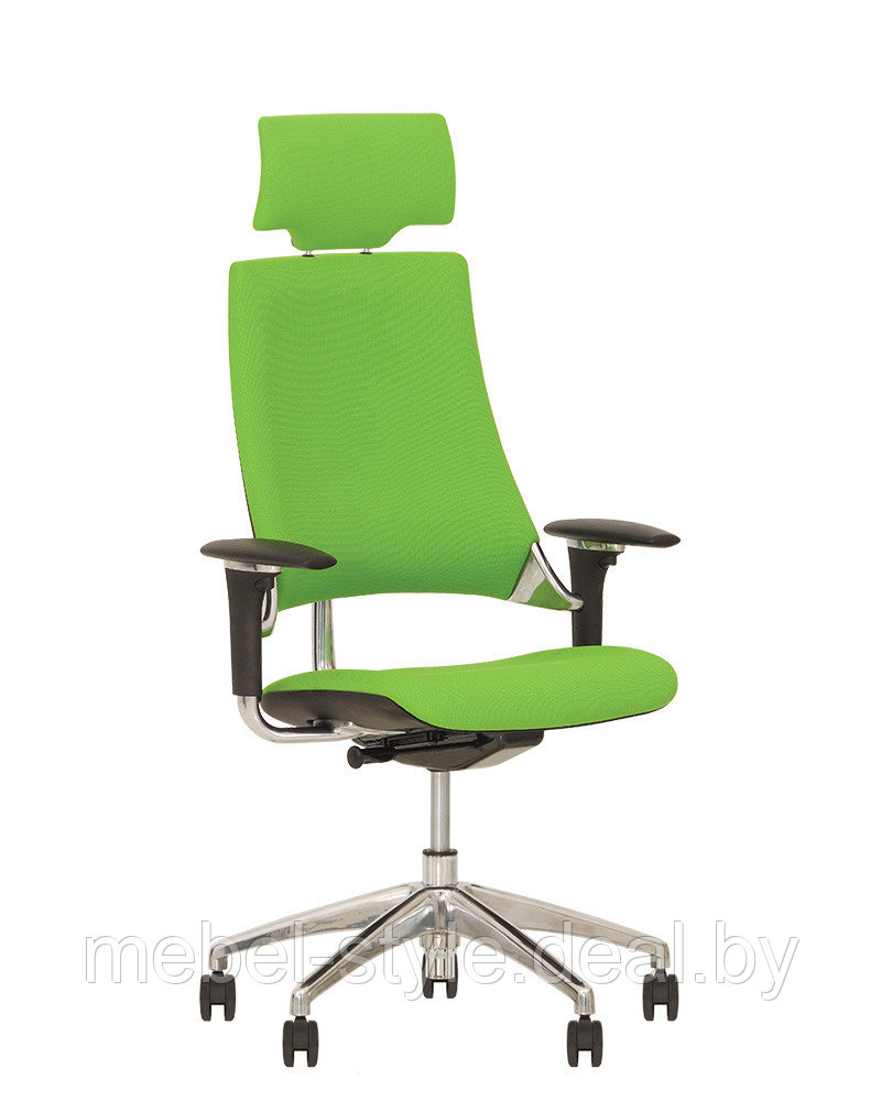 Кресло ХИП ХОП R HR для  дома и офиса, HIP HOP R HR Chrome в натуральной  коже LUX