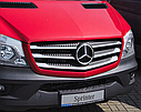Хромированные накладки на решетку радиатора Mercedes Sprinter 2013+, фото 2