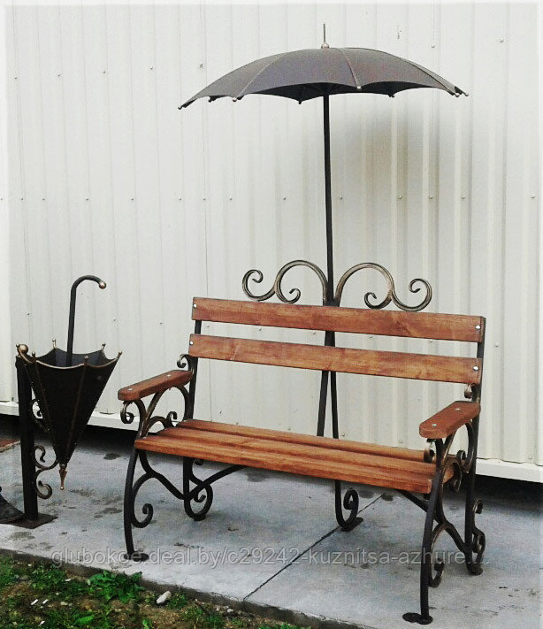 Скамейка с зонтиком - фото 2 - id-p107769443