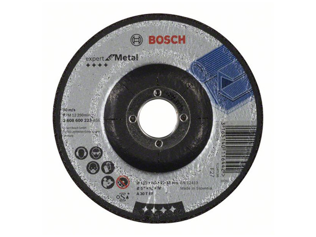 Круг обдирочный 125х6x22.2 мм для металла BOSCH - фото 1 - id-p107769486