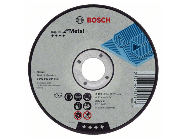 Круг отрезной 125х2.5x22.2 мм для металла Expert BOSCH - фото 1 - id-p107769516