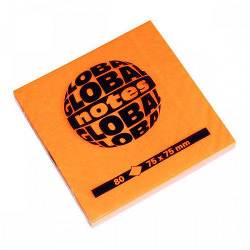 Бумага для заметок 75х75 80л оранжевый неон GLOBAL NOTES - фото 1 - id-p107770199