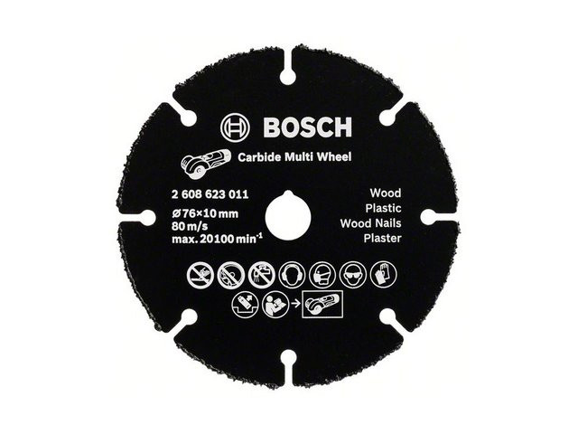 Круг отрезной 76х1.0x10.0 мм для дерева Multi Wheel BOSCH (для GWS 10,8-76 V-EC) - фото 1 - id-p107769694