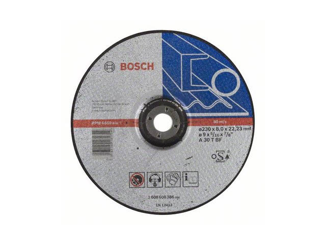 Круг обдирочный 230х8x22.2 мм для металла BOSCH - фото 1 - id-p107769736