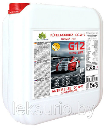 Антифриз G12 GreenCool 5кг красный концентрат, фото 2