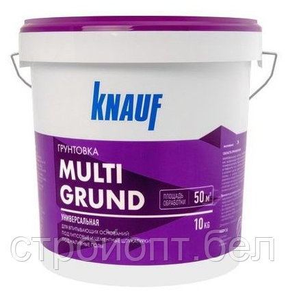 Грунтовка универсальная для впитывающих оснований Knauf Мультигрунд, 10 кг, фото 2