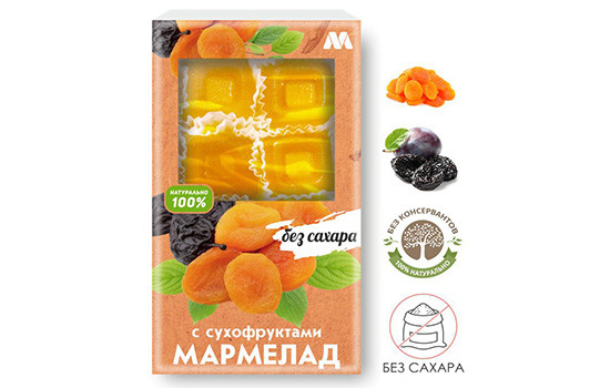 Мармелад без сахара Marme из сухофруктов, 170 гр.