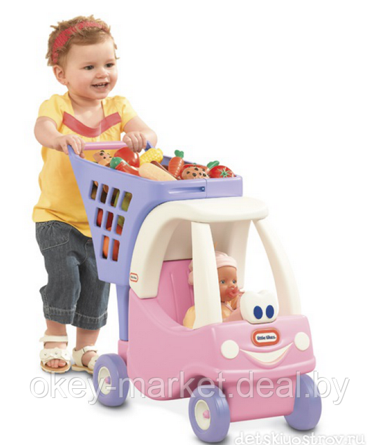 Каталка тележка детская для покупок розовая Little Tikes 620195 - фото 2 - id-p107812641