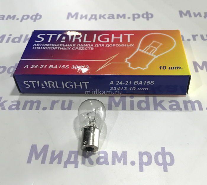 Лампа 24х21 (поворота) (BA15s) / STARLIGHT (Фанлайт) - фото 1 - id-p107780915