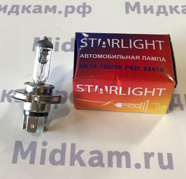 Лампа фарная галогеновая Н4 (24V100/90) / STARLIGHT - фото 1 - id-p107780941
