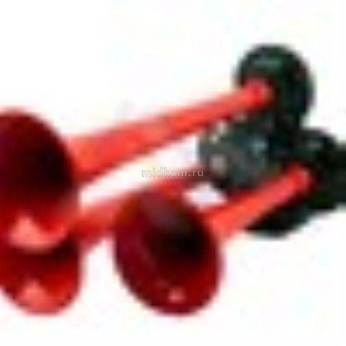 Сигнал пневматический 3-х рожковый 1 тоновый ( красный ) SEGER - фото 1 - id-p107781741