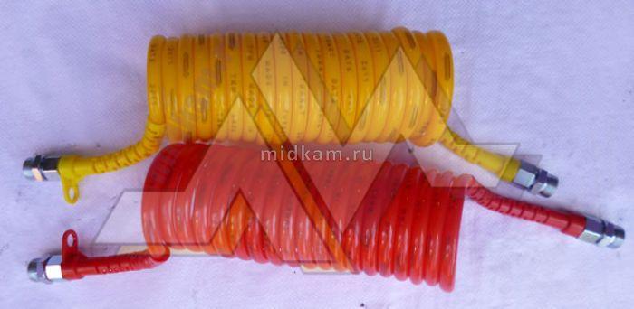 Шланг воздушный Евро (красный+желтый) полиамидный М22-5,5м - фото 1 - id-p107782815