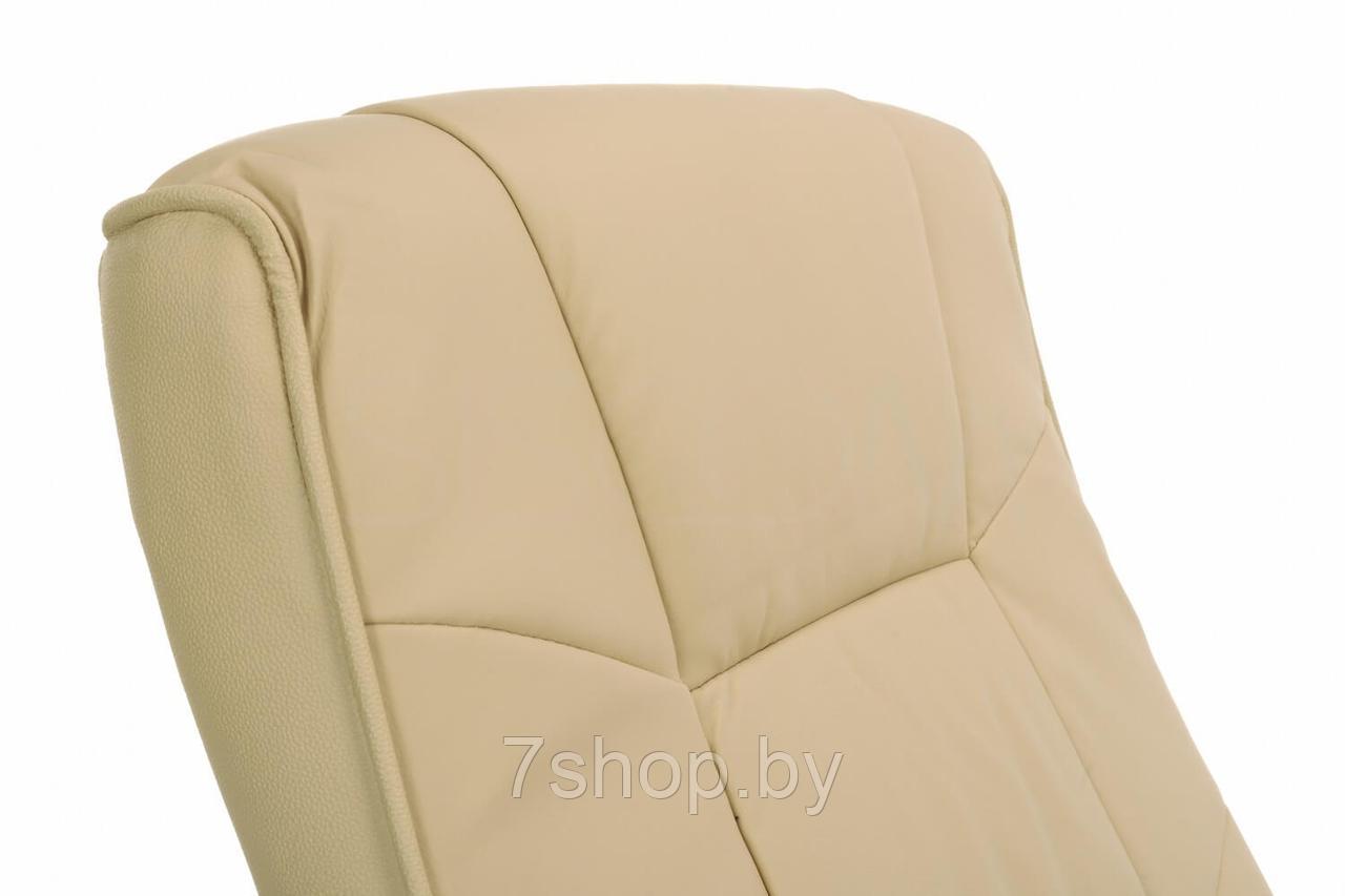 Массажное кресло с пуфом Calviano TV Relax (белое) - фото 5 - id-p107822282