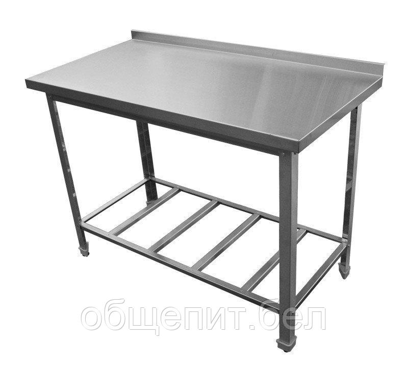 Стол производственный 1200х600х850, полка решетка
