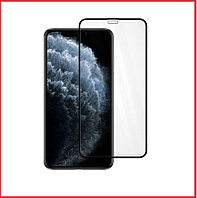 Защитное стекло 3d-100d для Apple Iphone X черный (полная проклейка)