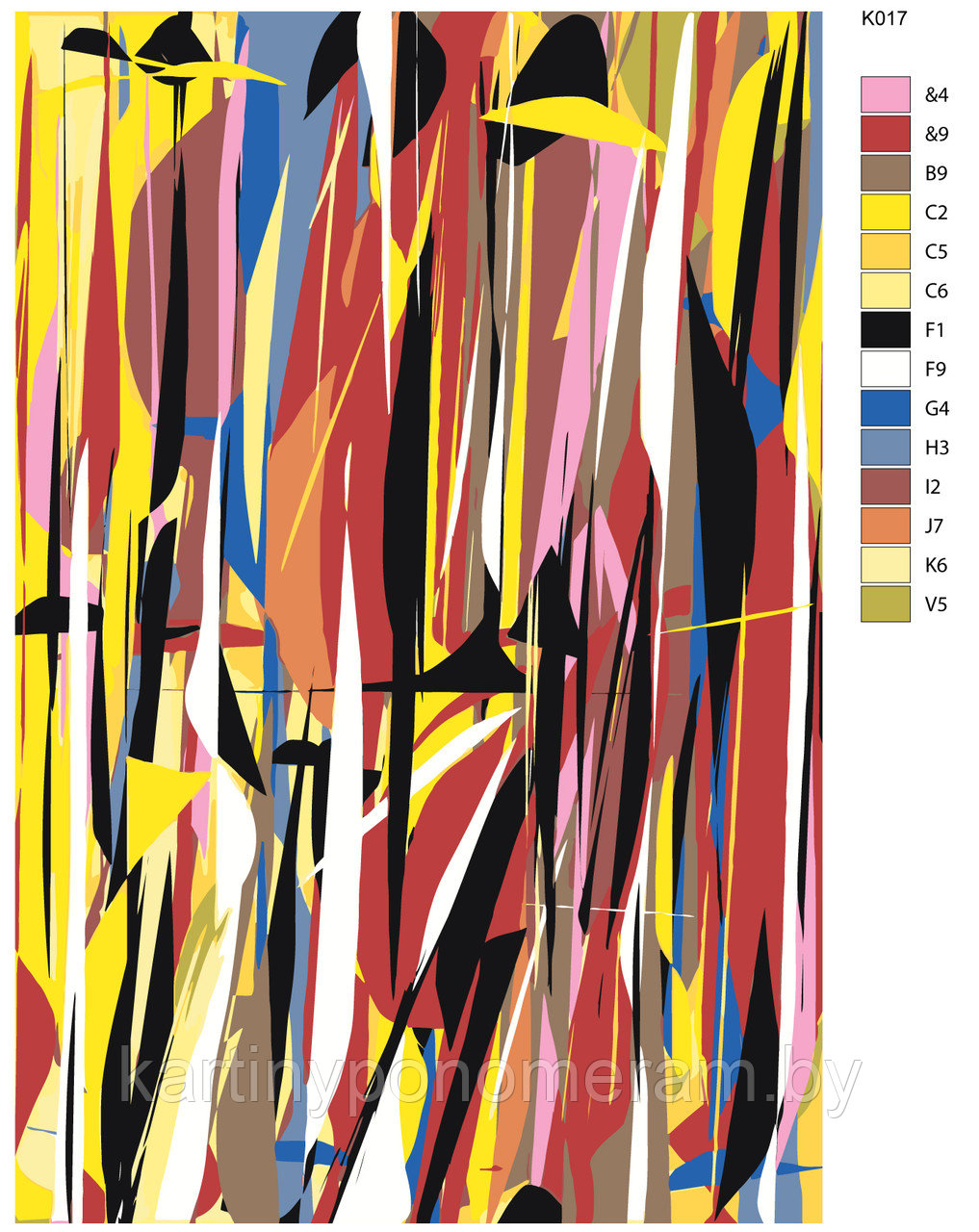 Картина по номерам, 40 х 60, K017