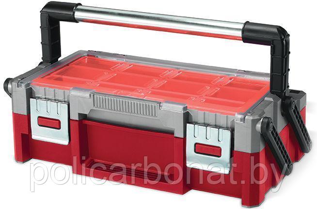 Ящик для инструментов 18" CANTI ORG Small Bi-RED (без разделителей), красный