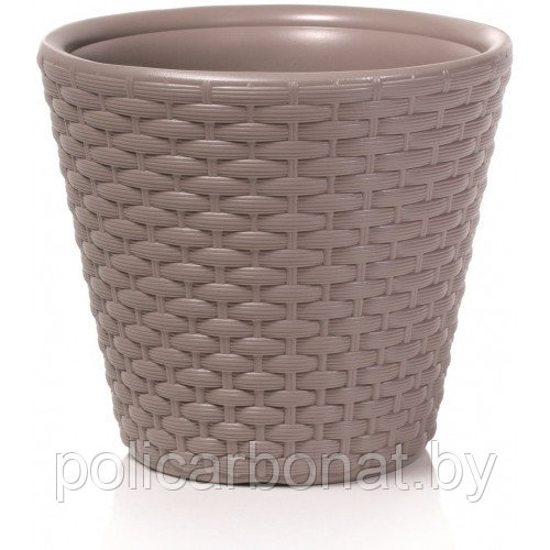 Горшок пластиковый  Flower pot RATO -MOCCA